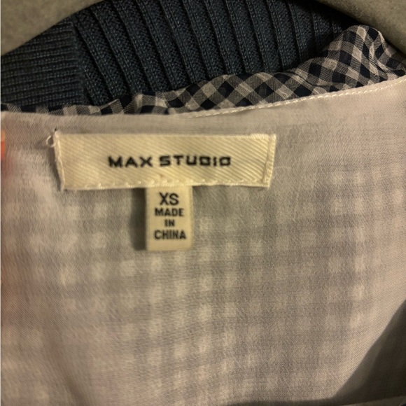Max Studio Gingham Blouse - Picture 2 of 2